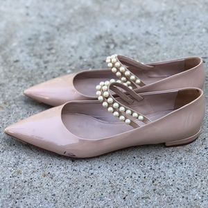 Miu Miu Women's Shoes Ballet PEARL Flats